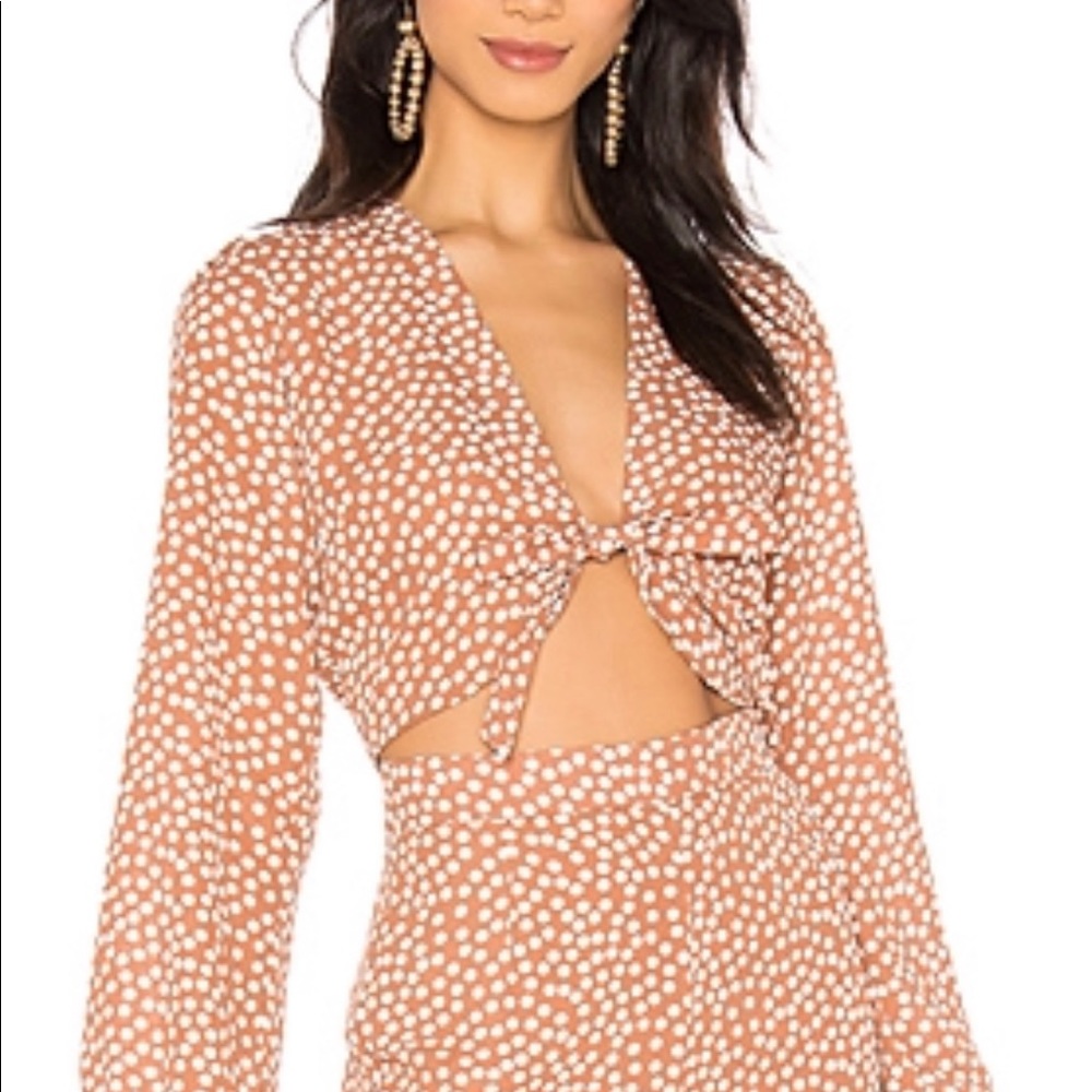 Endless Summer TieFront Cha Cha Crop Top (Revolve)